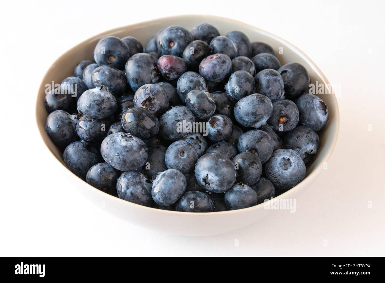 Freshly Washed Blueberries Stock Photo