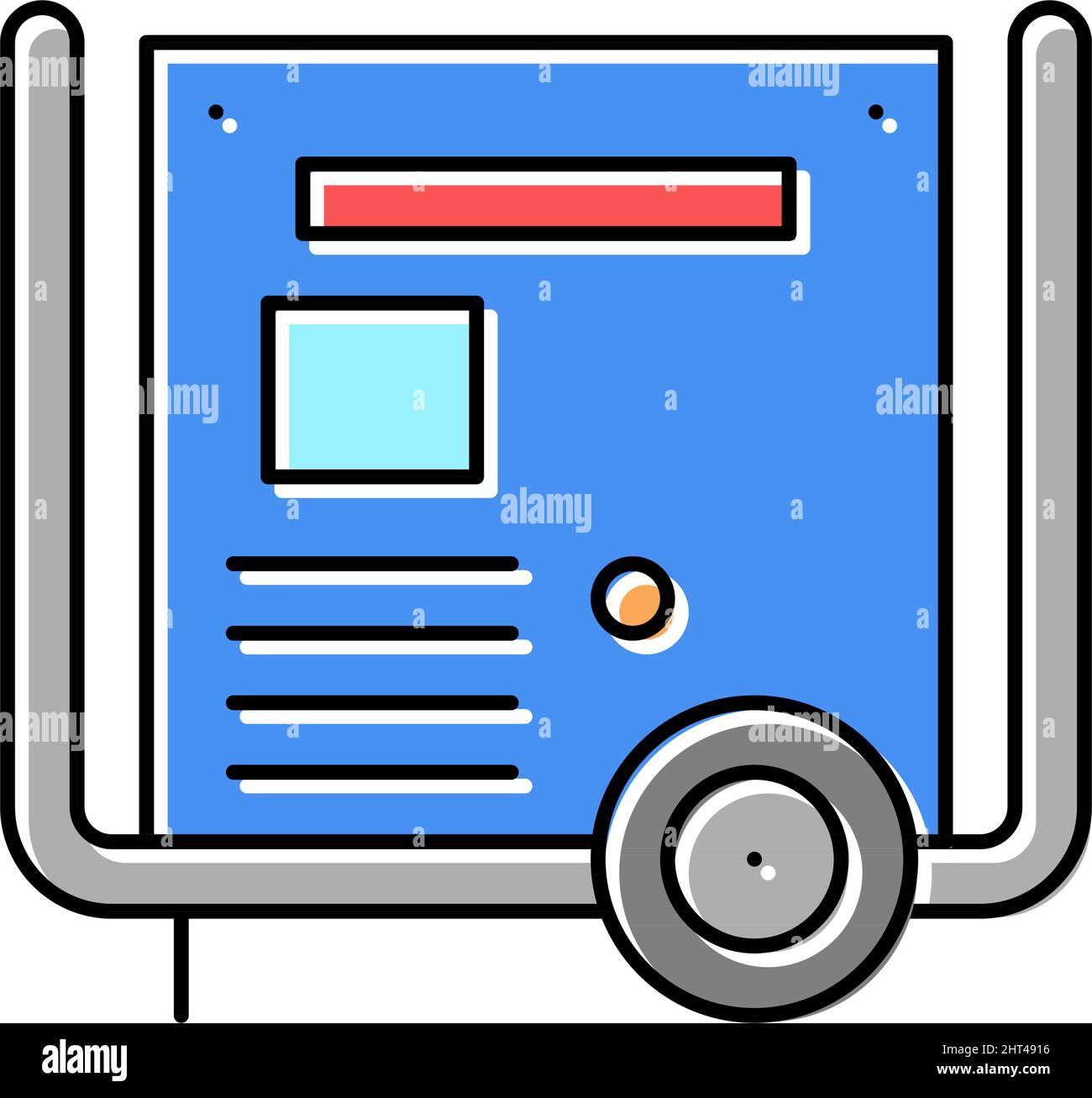 transformer electric equipment color icon vector illustration Stock ...