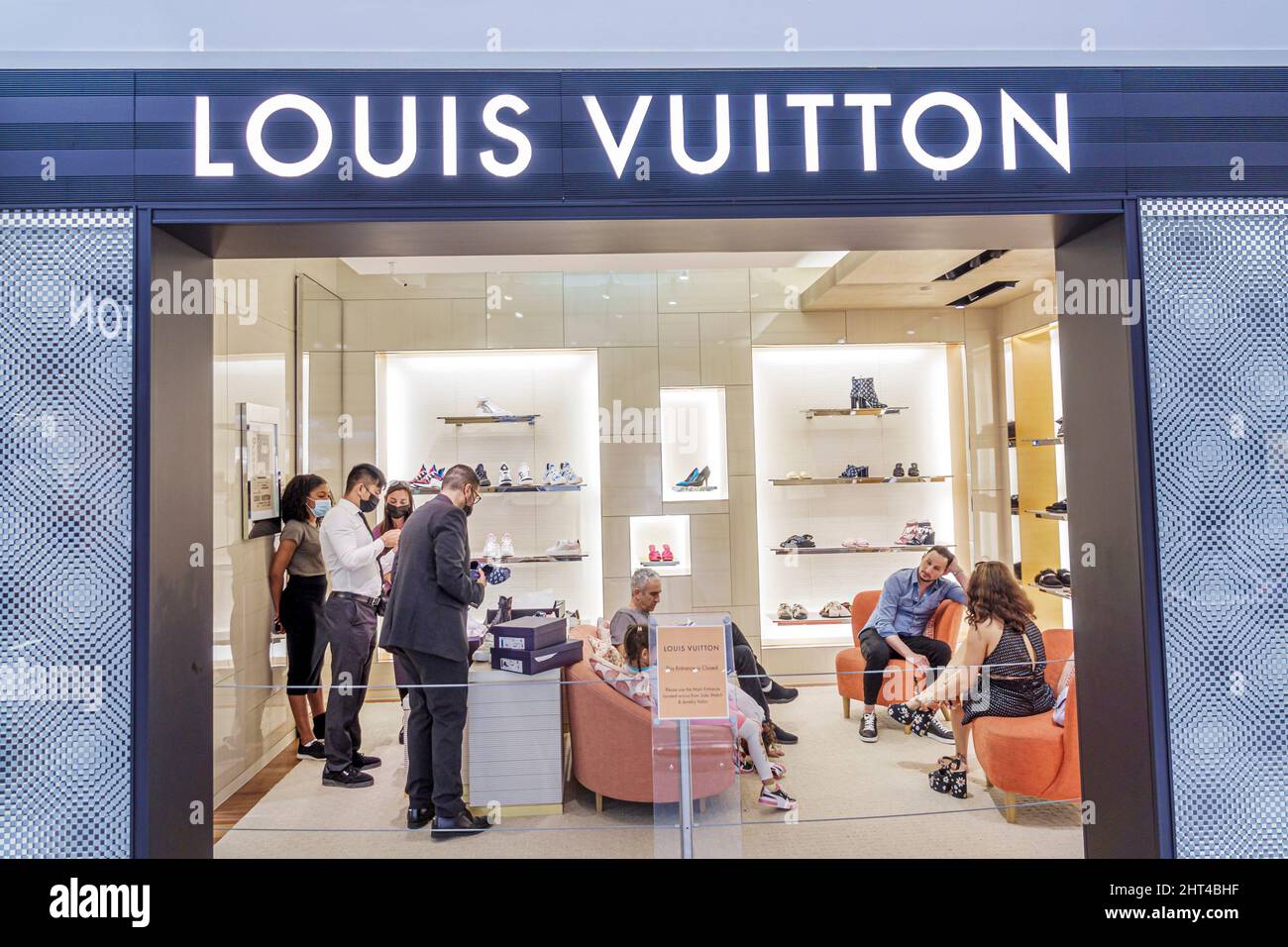 Selfridges Department Store Interior, Louis Vuitton Shop Stock