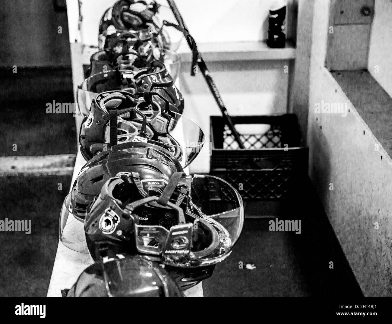 Black helmets Black and White Stock Photos & Images - Alamy
