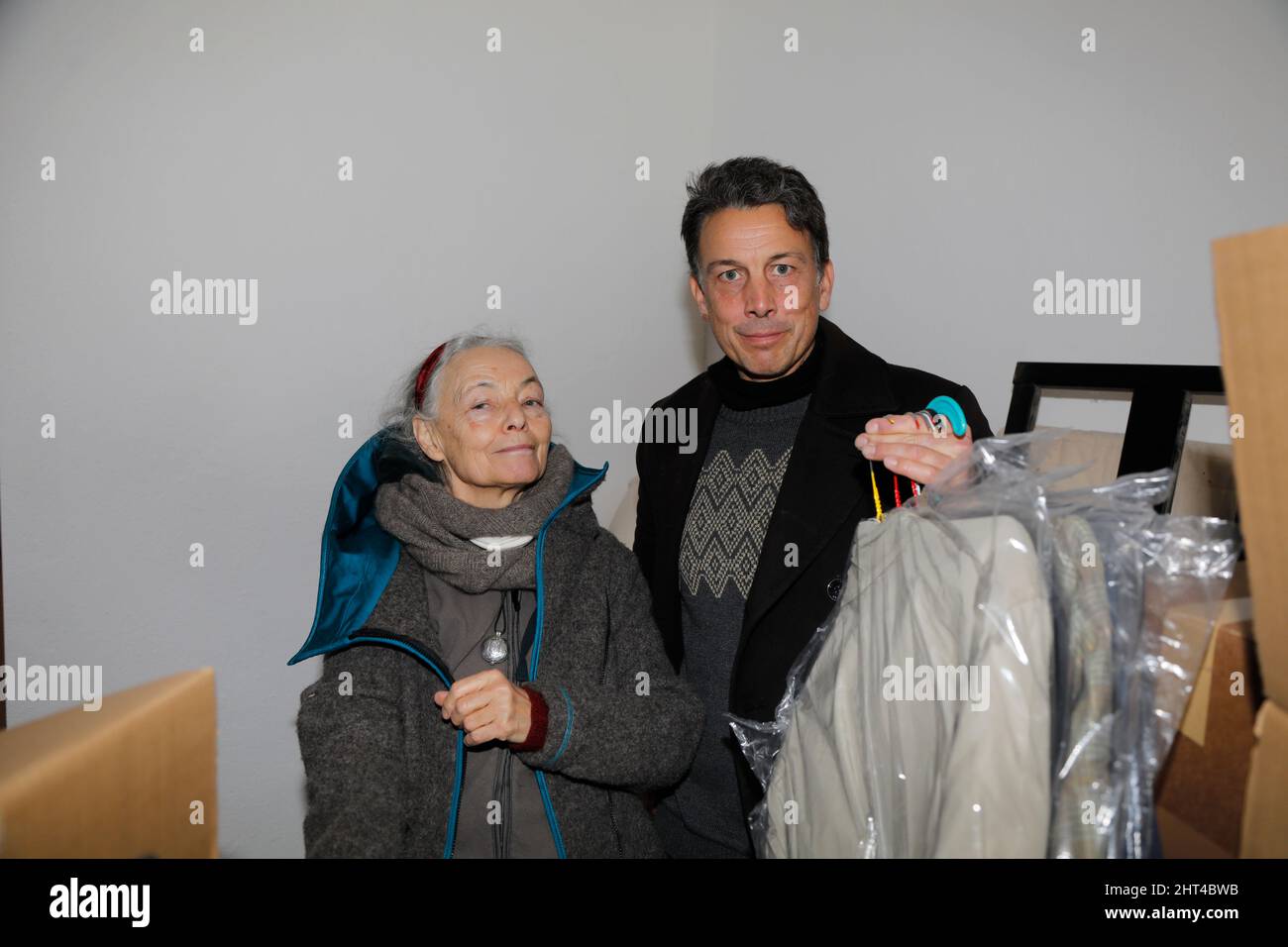 Blanche Kommerell, hier mit Sohn Sebastian Kommerell, zieht von Berlin