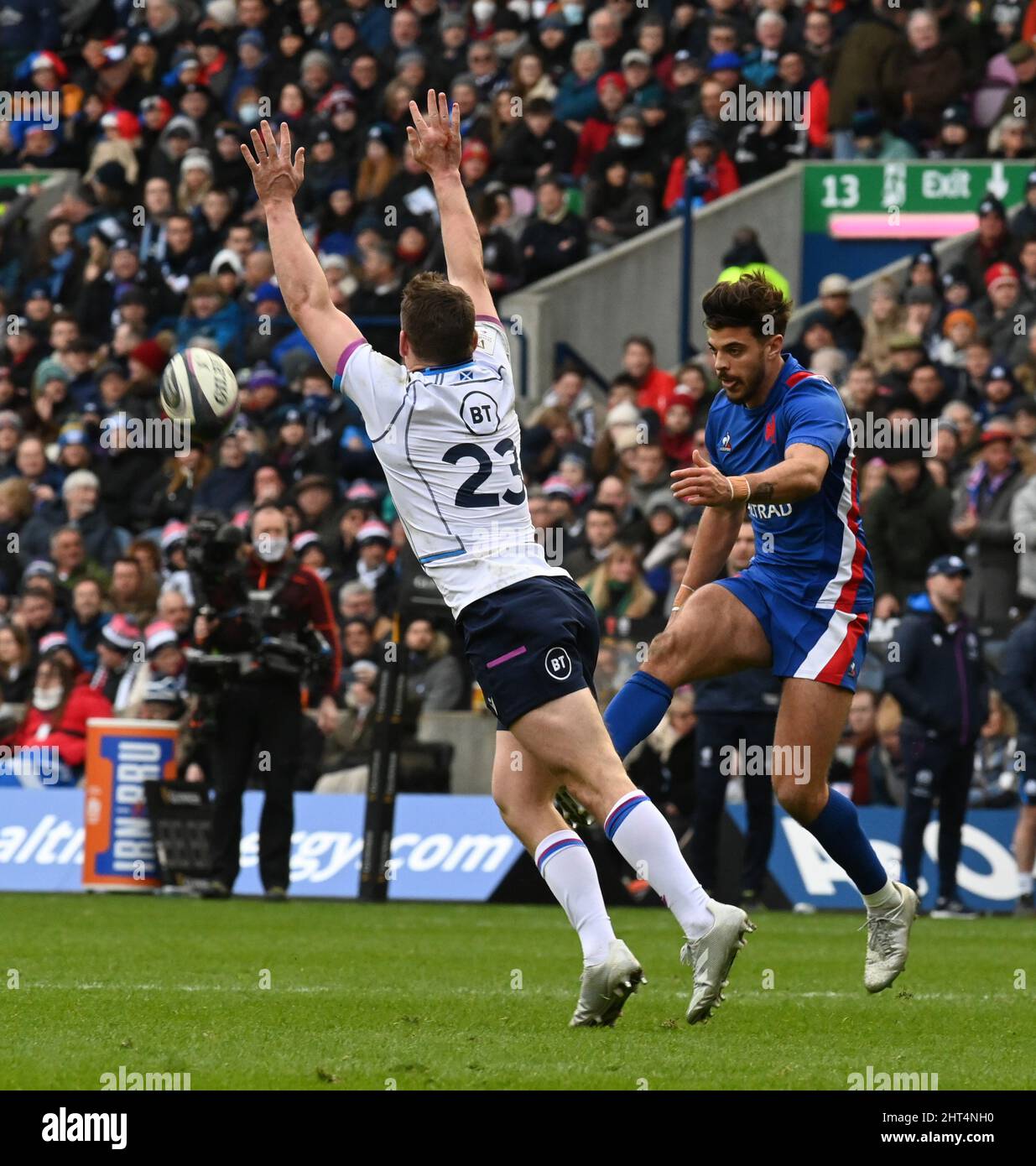 BT Murrayfield Edinburgh.Scotland.UK 26th Feb 22 Scotland vs France