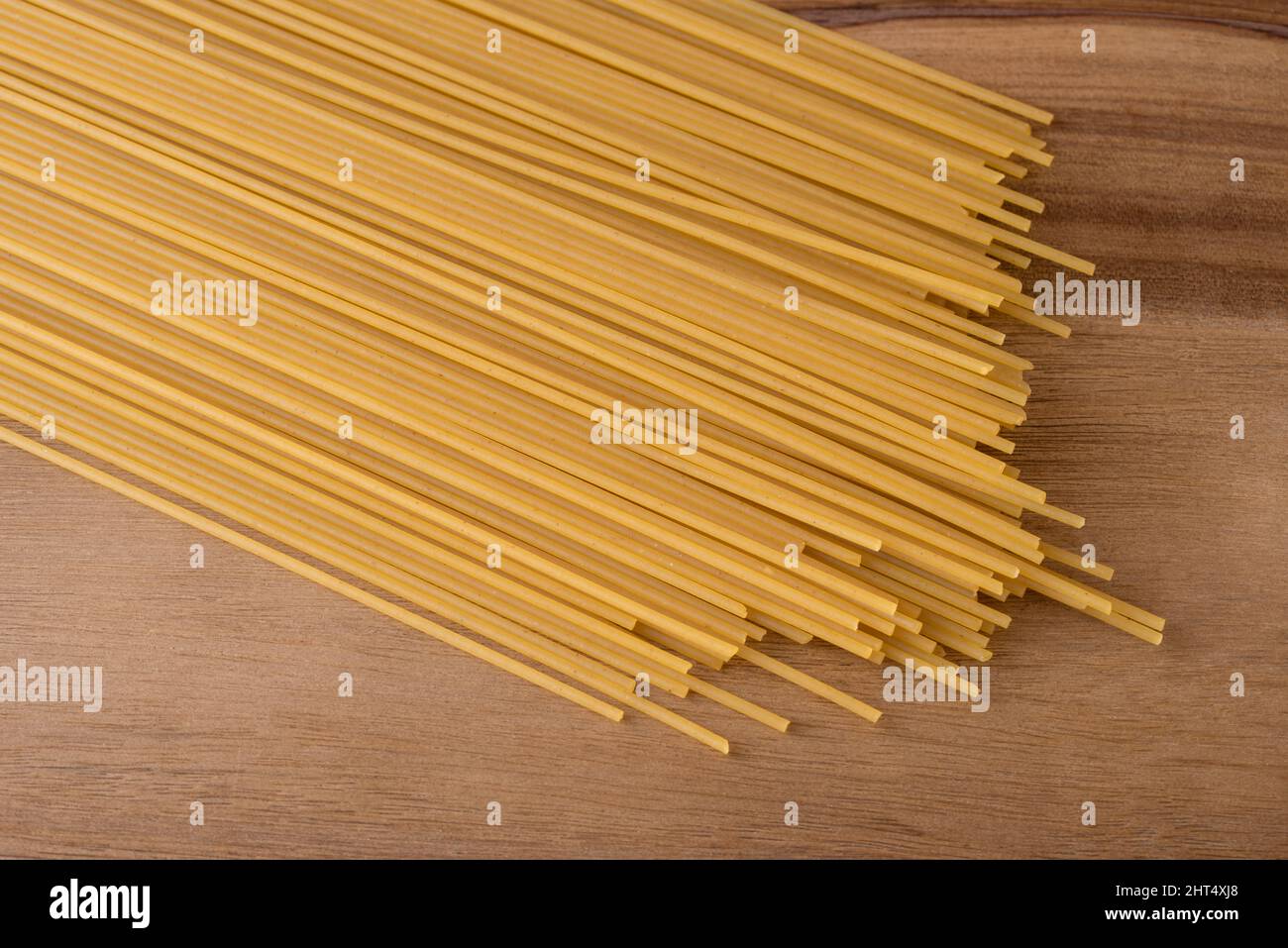 Uncooked Spaghetti Noodles Stock Photo