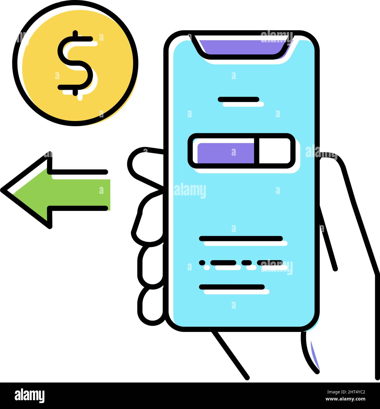 pay-phone-app-color-icon-vector-illustration-stock-vector-image-art