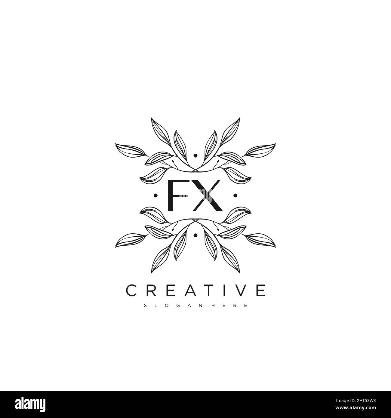 Premium Vector  Fx logo design