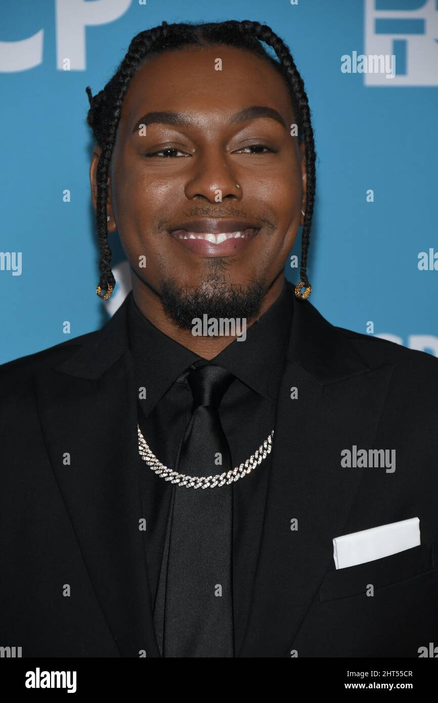 Terrell Grice arrives at the 53rd NAACP Image Awards Viewing Party held