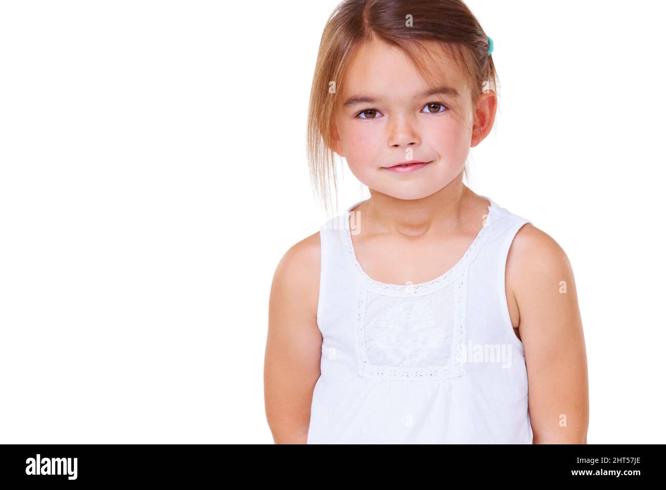 Shes a such a sweet little girl. Portrait of an adorable little girl