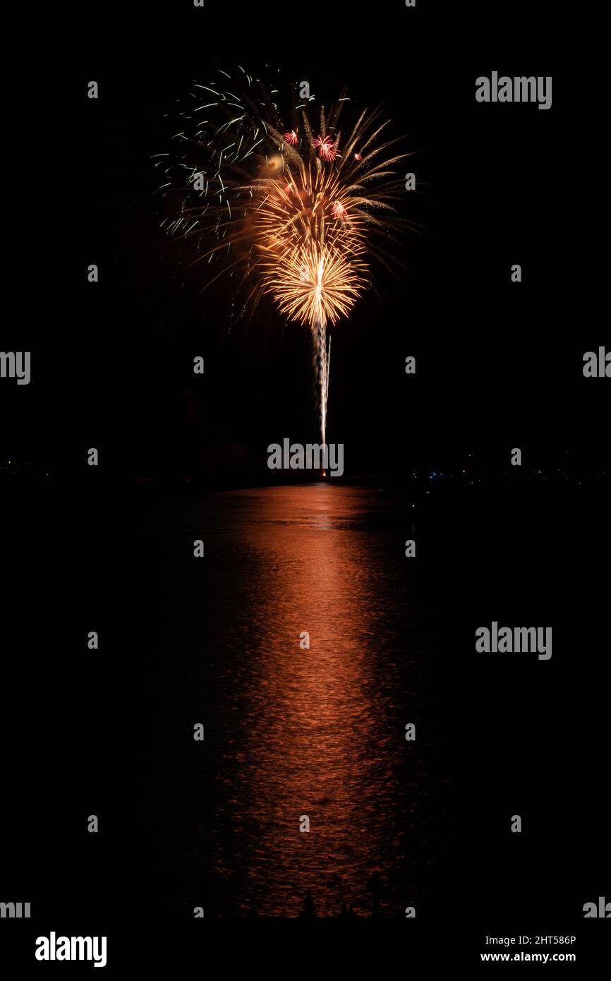 New Year's Eve fireworks in Marina del Rey, CA Stock Photo Alamy