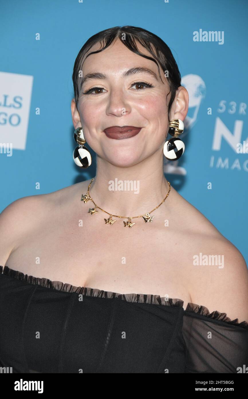 Veronica Rodriguez arrives at the 53rd NAACP Image Awards Viewing Party