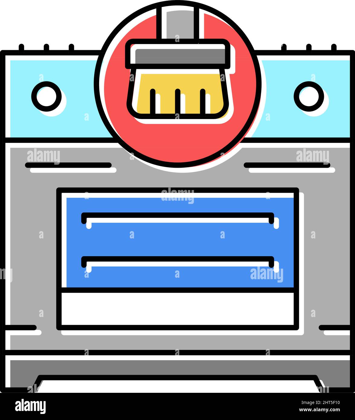 Range cooker grill Stock Vector Images - Alamy