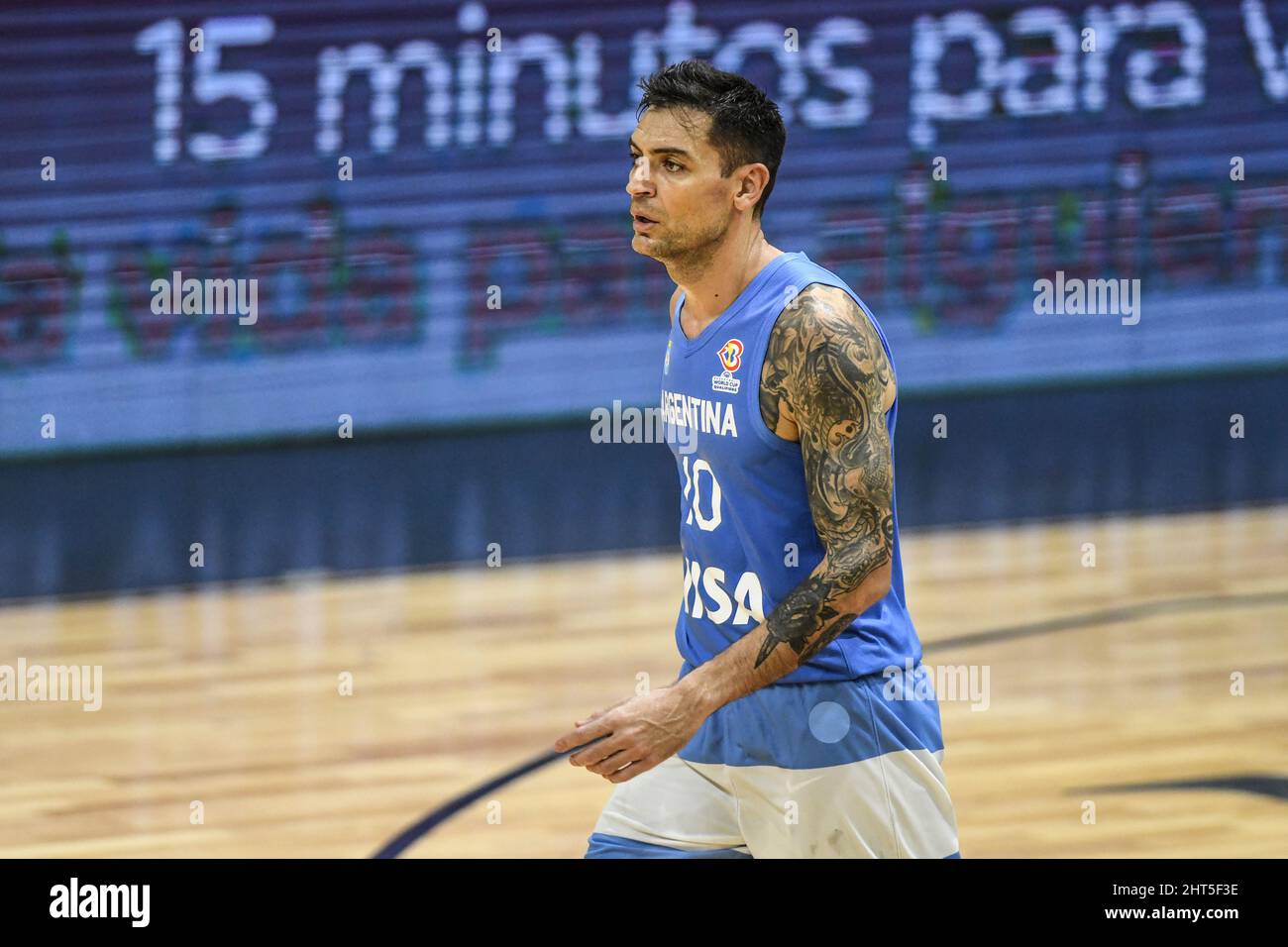 Carlos Delfino (Argentina) against Panama. FIBA World Cup Qualyfiers 2022  Stock Photo - Alamy