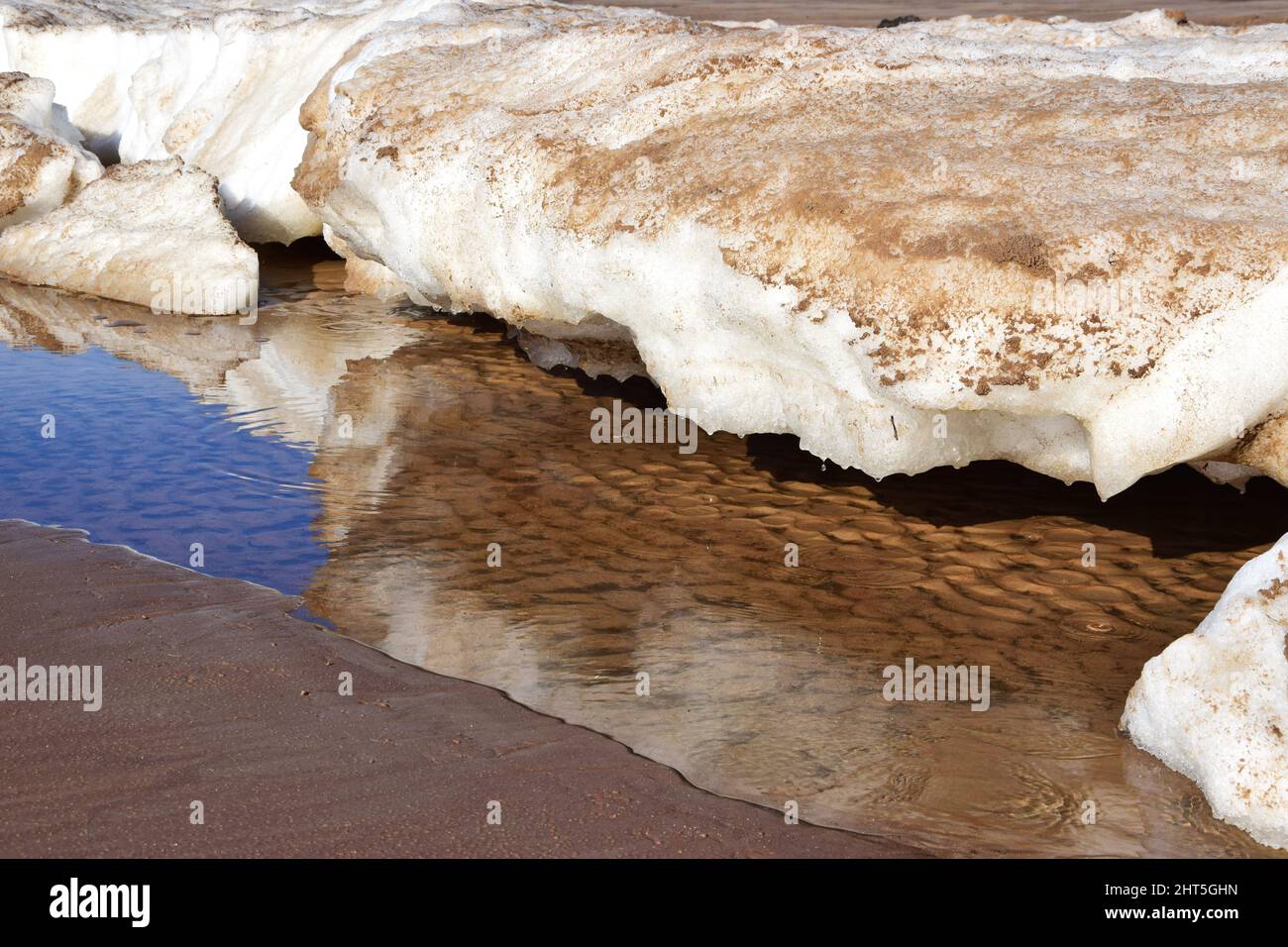 Photo of salt rock formation on a sea shore Stock Photo - Alamy