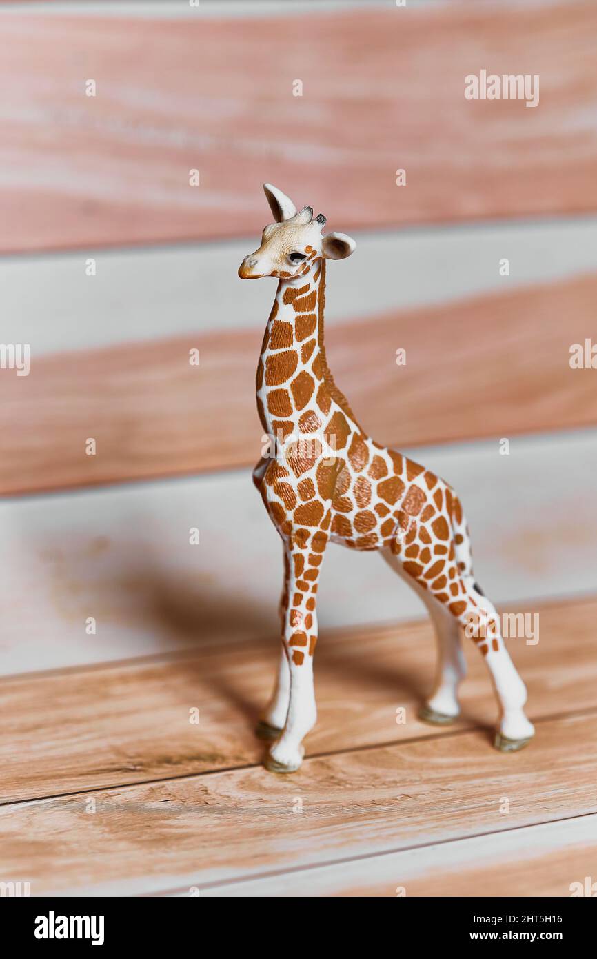 Giraffe figurine from Schleich Wildlife collection Stock Photo - Alamy