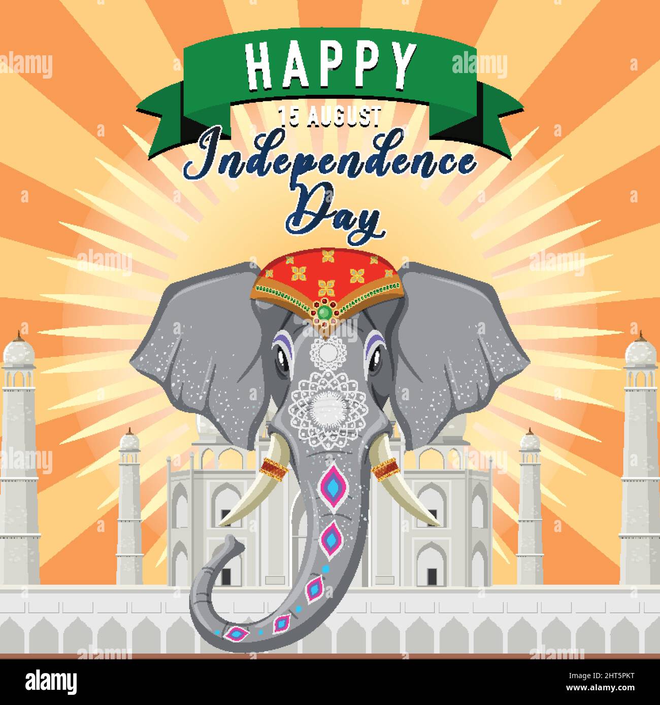 Happy India independence day illustration Stock Vector Image & Art - Alamy