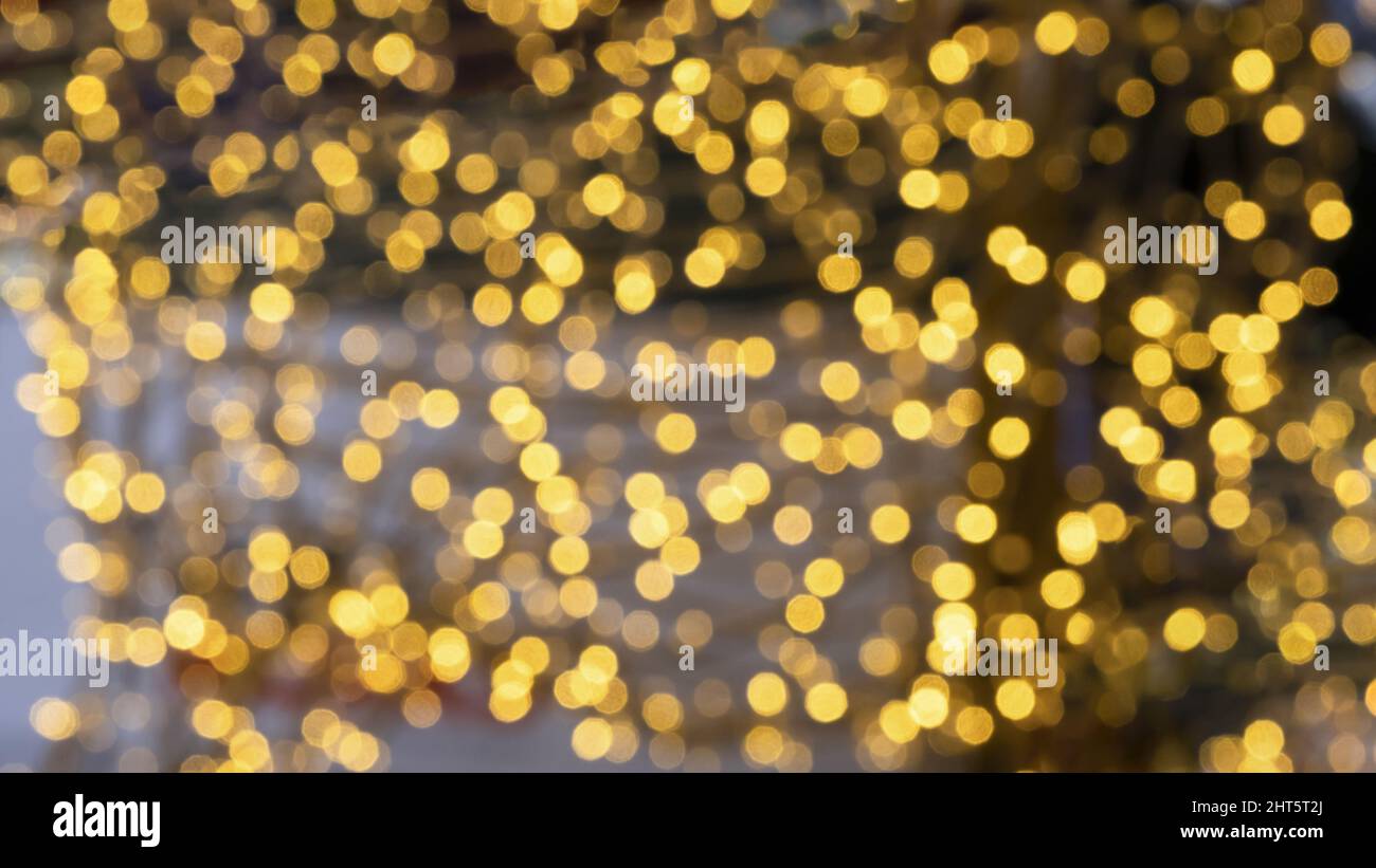 Christmas light gold bokeh hi-res stock photography and images - Alamy