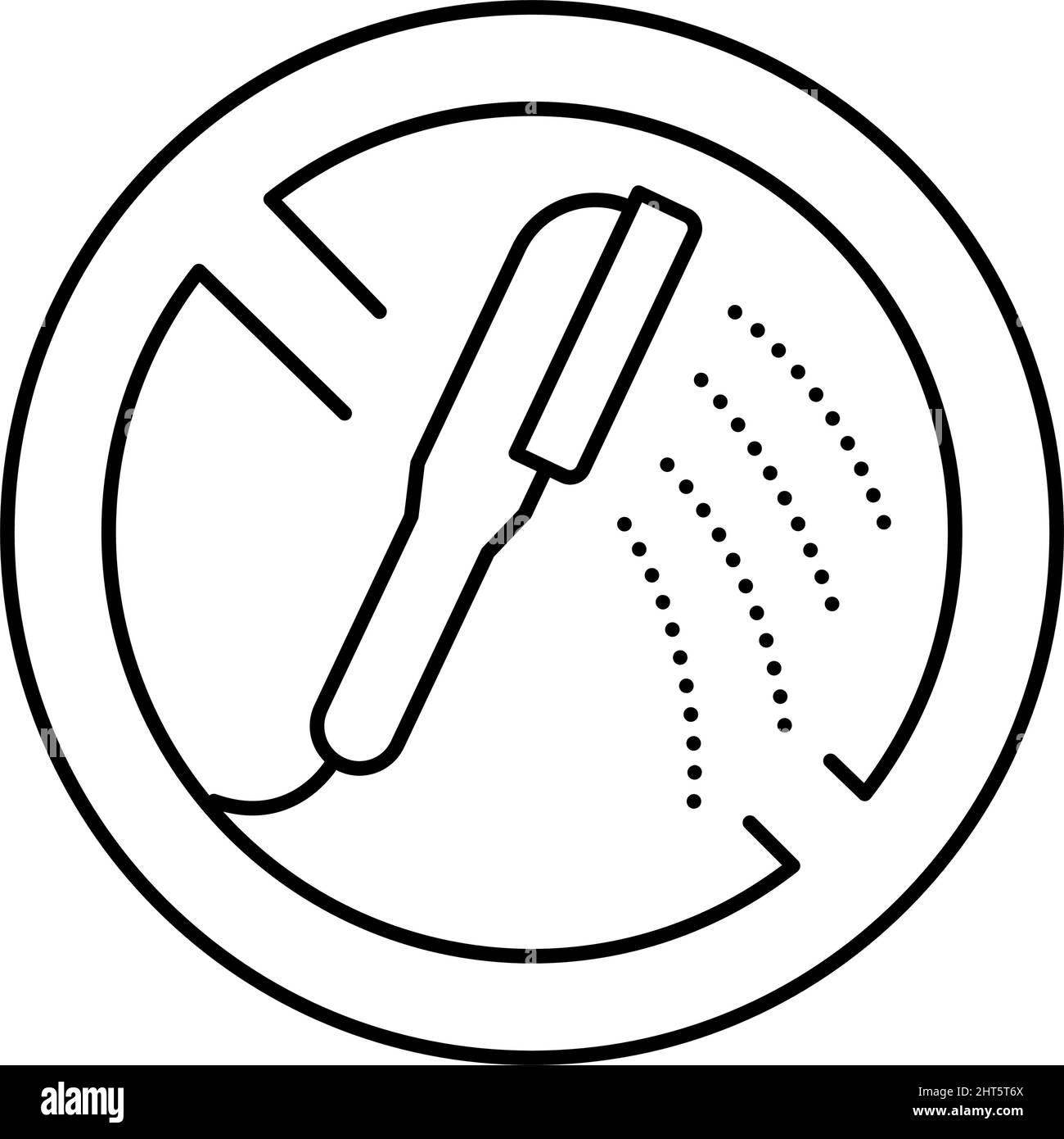 stop hot showers line icon vector illustration Stock Vector Image & Art