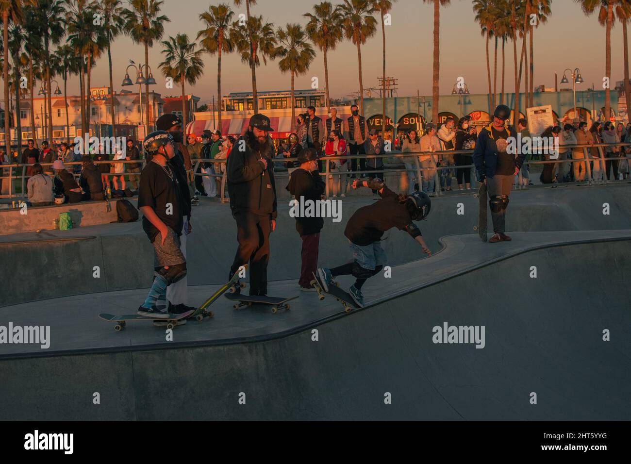 Street Photography From Venice Beach Skatepark Los Angeles California United States 2022 
