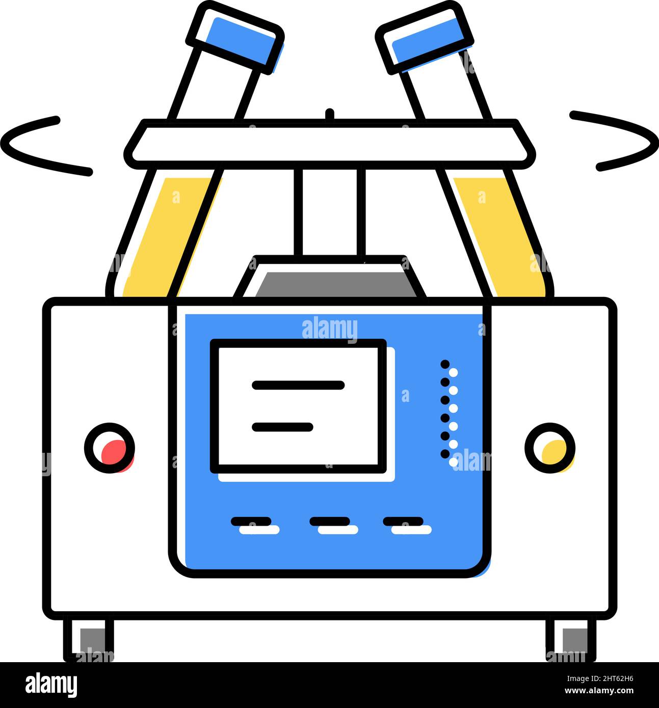 laboratory centrifuge color icon vector isolated illustration Stock