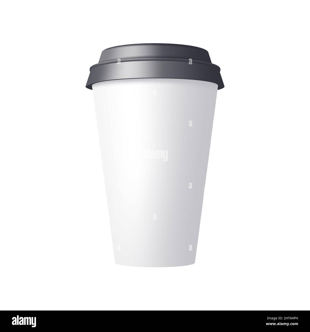 Vector cup in mesh gradient style. Editable color Stock Vector