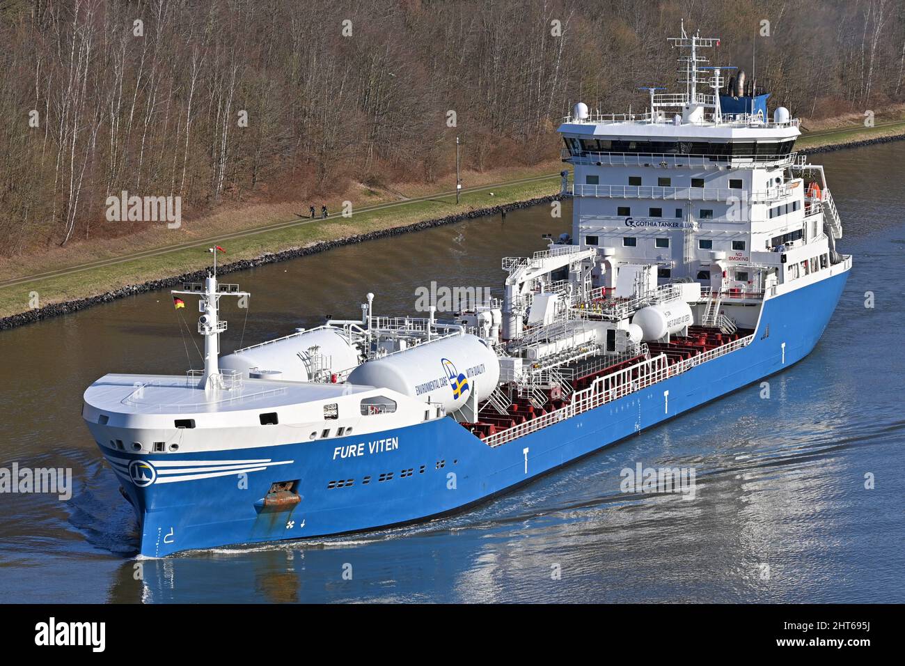 Fure Viten S Maiden Trip In The Kiel Canal Stock Photo Alamy