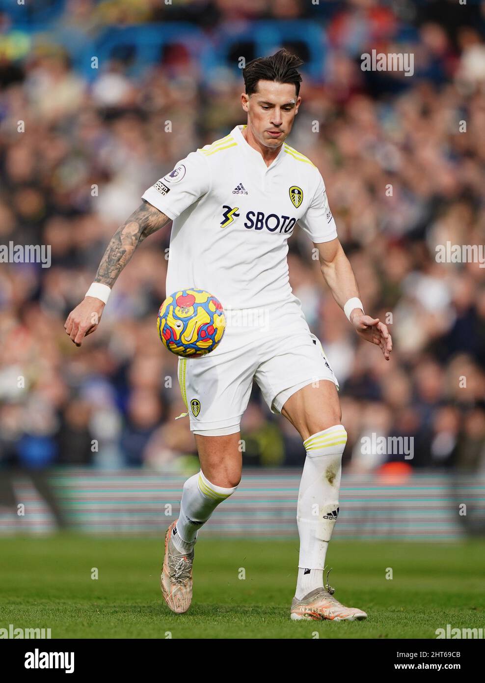 Leeds United's Robin Koch during the Premier League match at Elland Road, Leeds. Picture date: Saturday February 26, 2022. Stock Photo