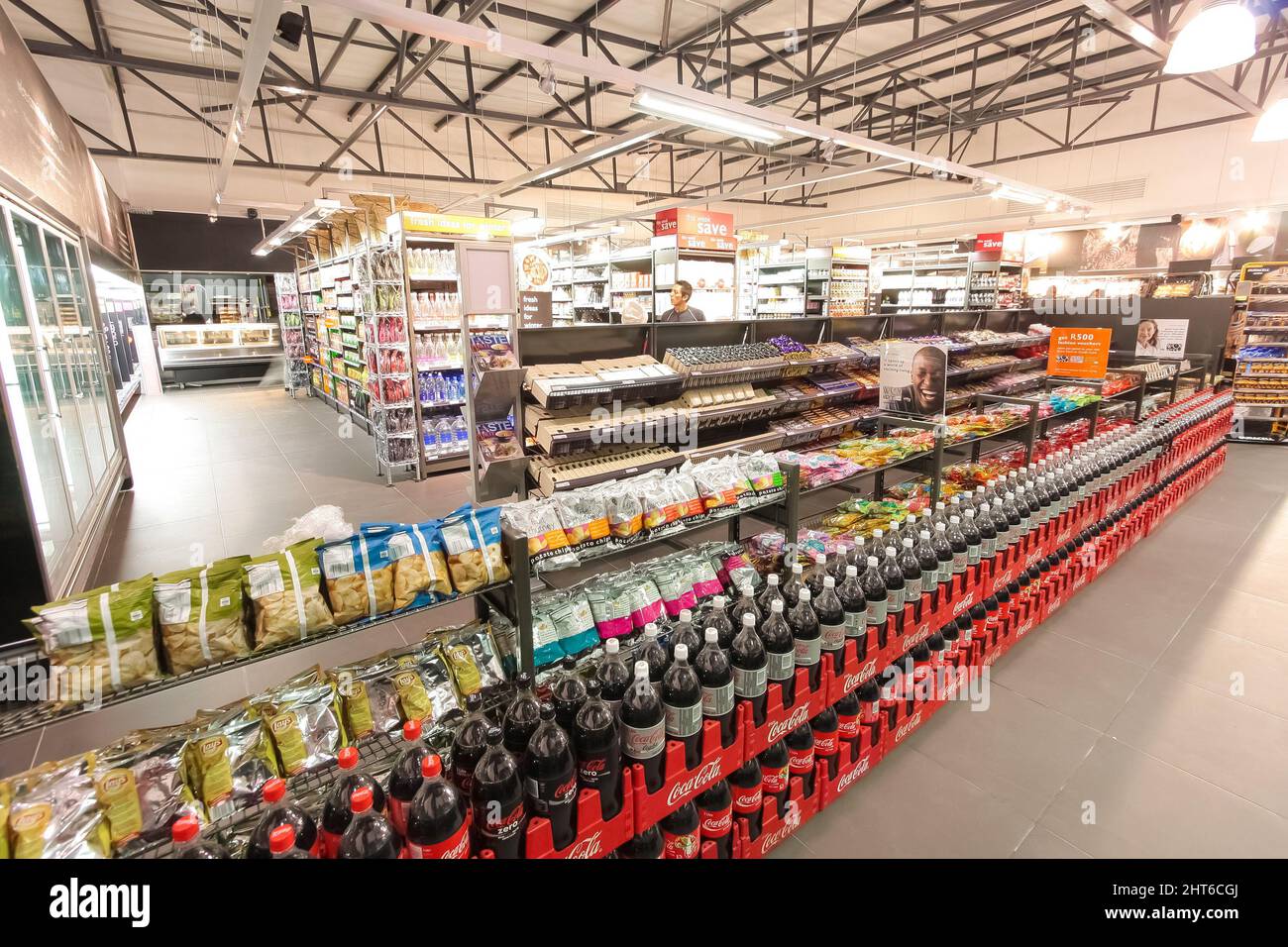 A grocery store shelves and interior in Johannesburg, South Africa Stock Photo Alamy