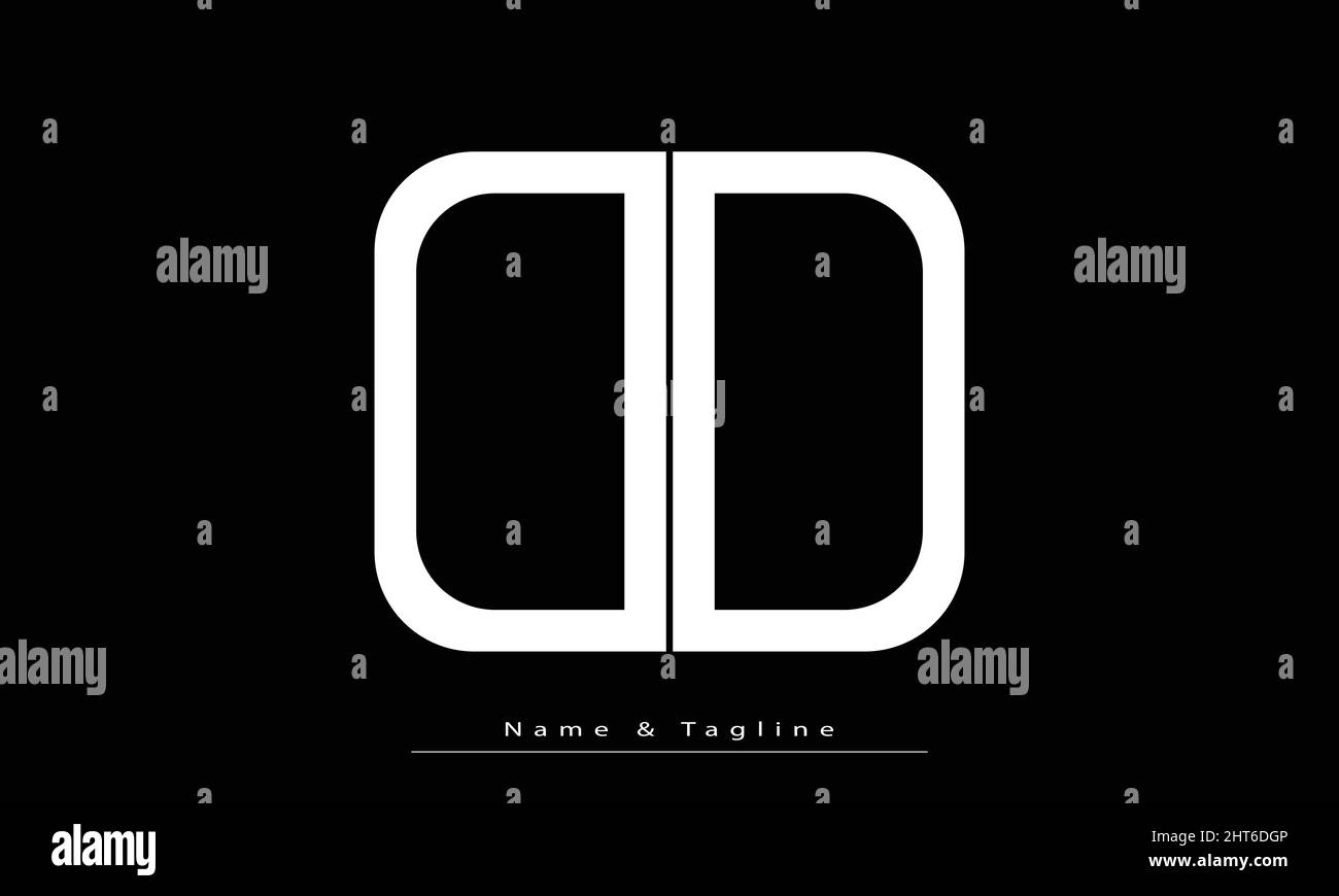 Alphabet letters Initials Monogram logo DD Stock Vector Image & Art - Alamy