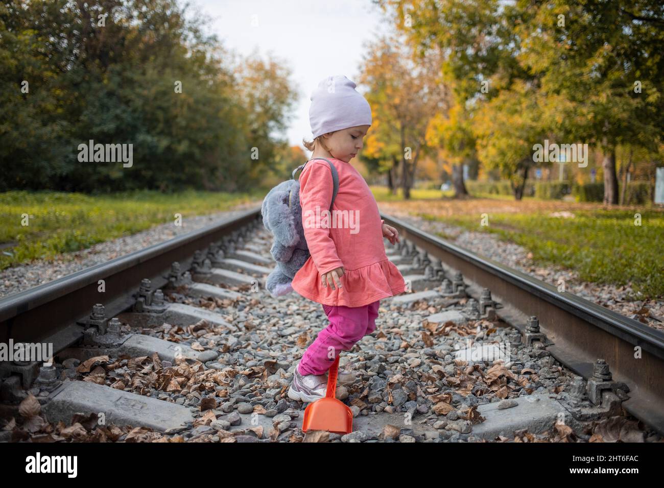 Child walking alone forest hi-res stock photography and images - Alamy