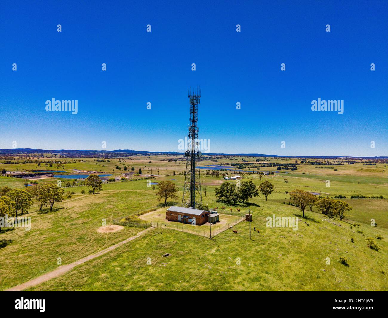 View to the town of Glen Innes, Australia in summer Stock Photo - Alamy