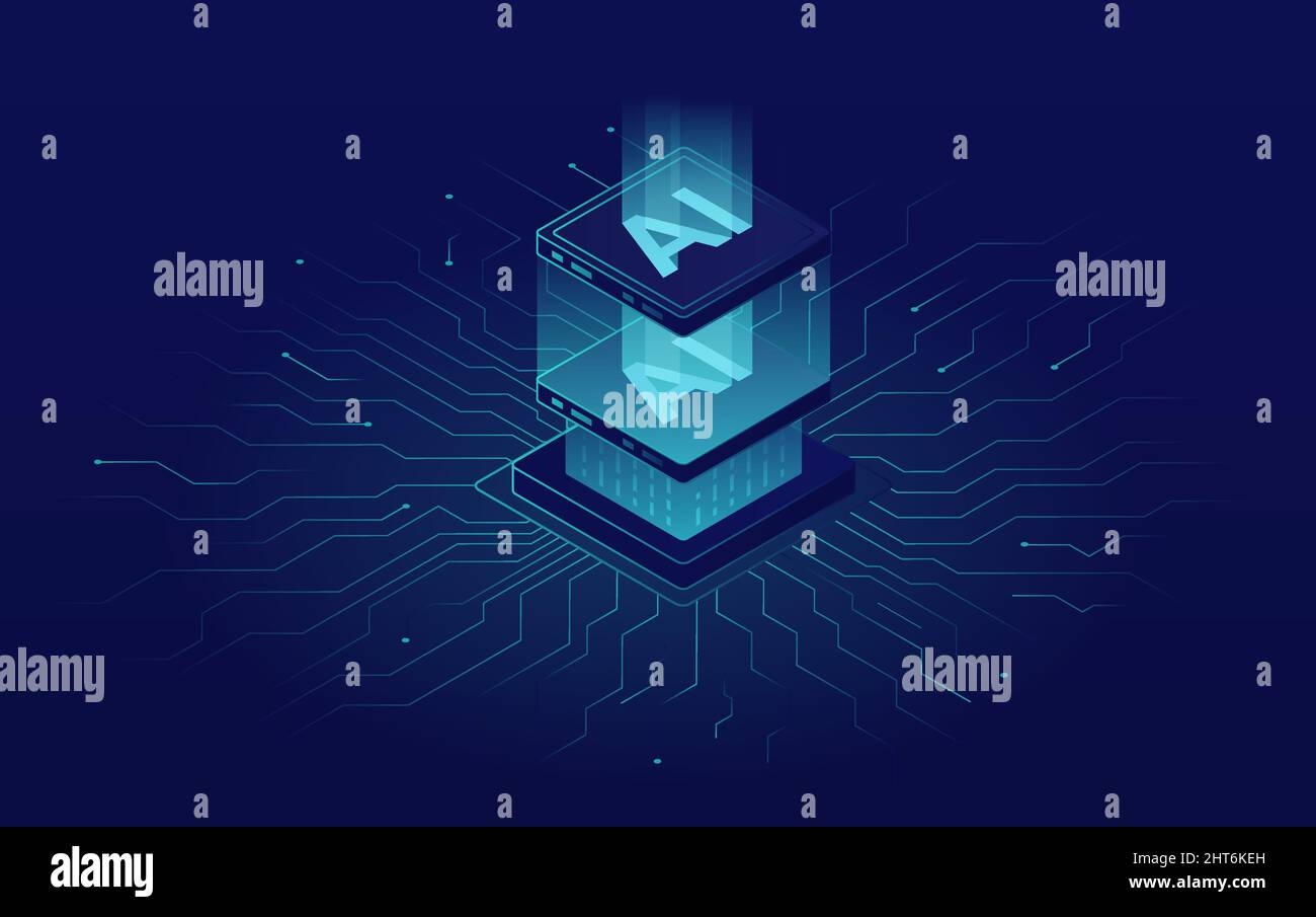 Artificial intelligence concept Stock Vector