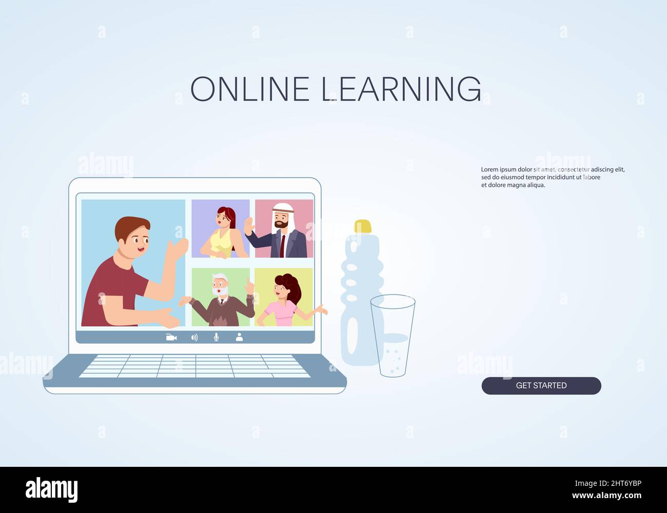 Web learning Stock Vector Images - Alamy
