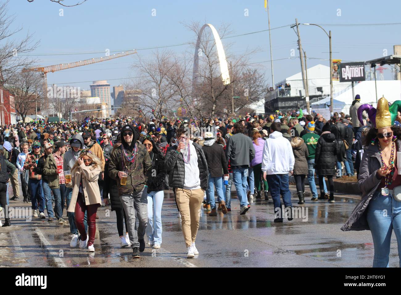 Mardi Gras Parade in Soulard St. Louis, Missouri, USA Stock Photo Alamy