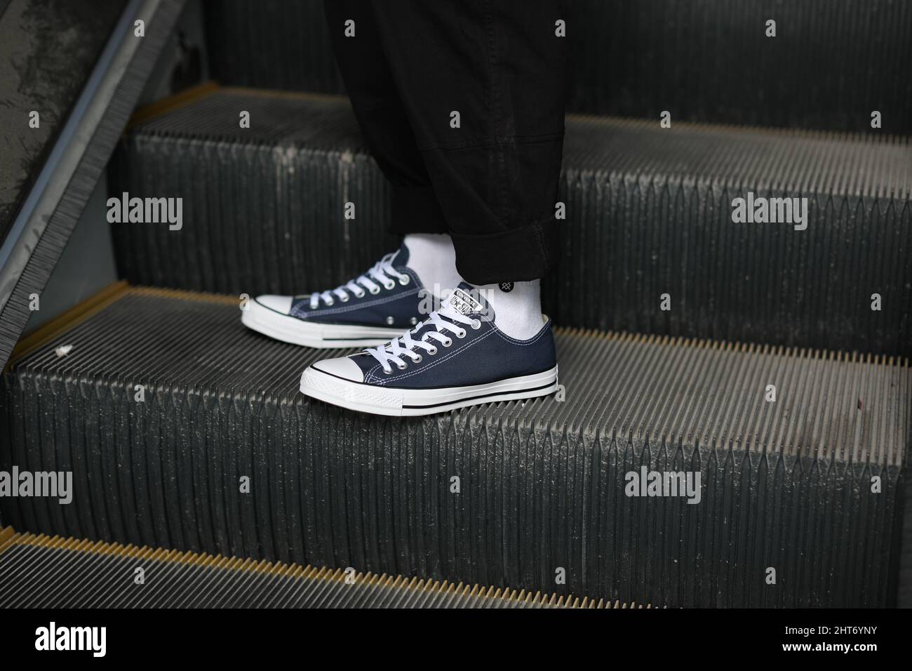 Sports shoe Sneakers Nike pose footwear Stock Photo - Alamy