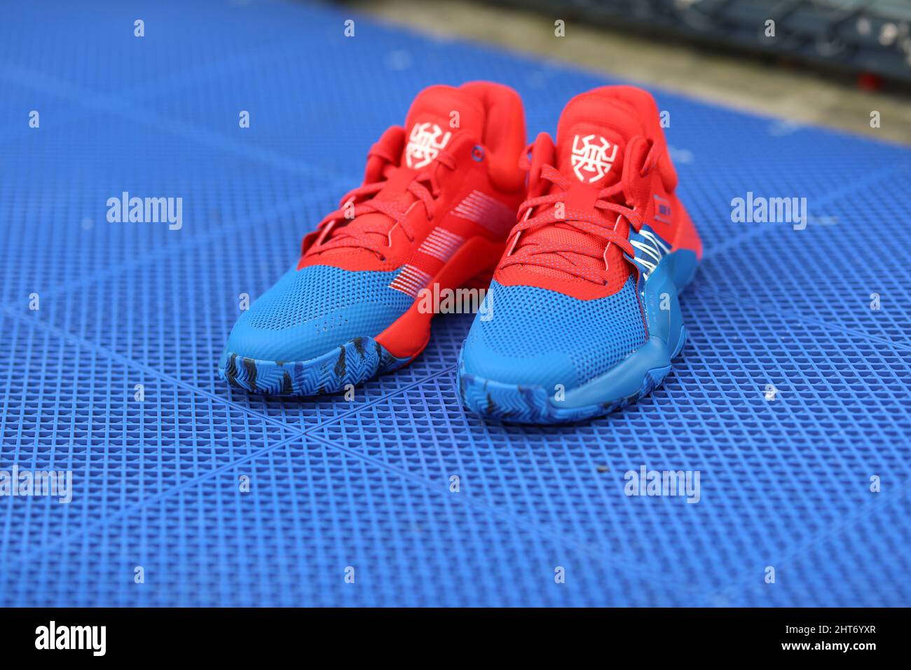 Sports shoes Sneakers Nike pose footwear Stock Photo - Alamy