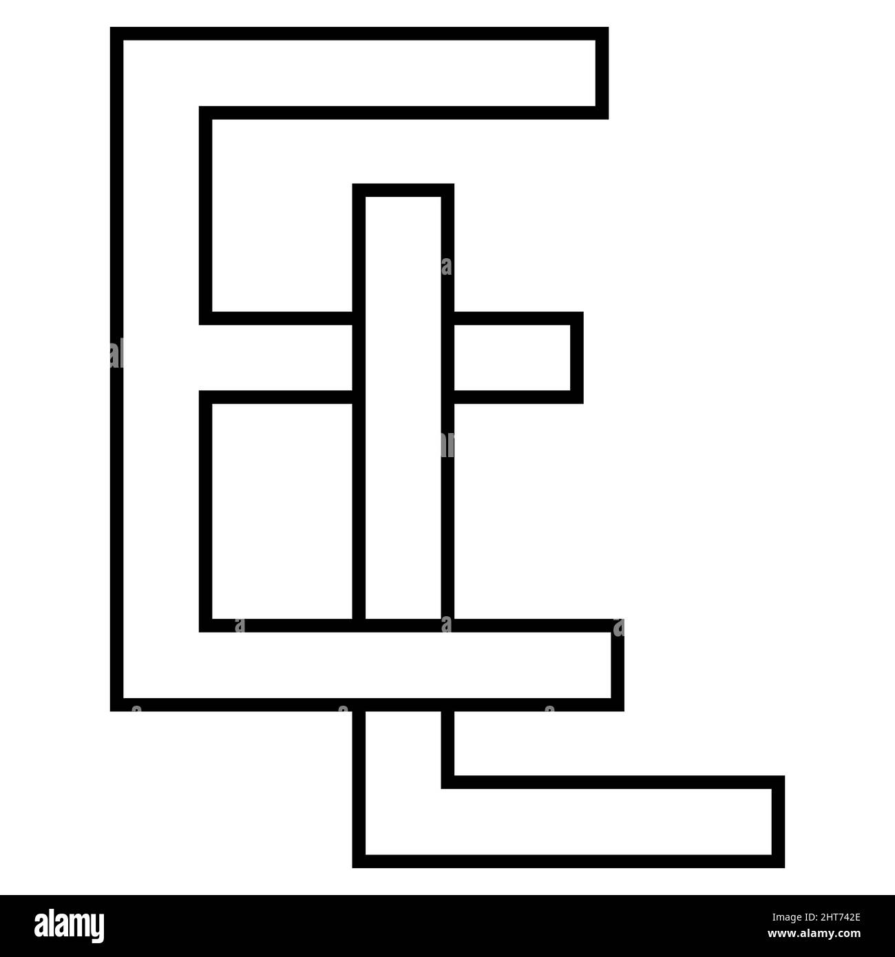 El letter logo Cut Out Stock Images Pictures Alamy