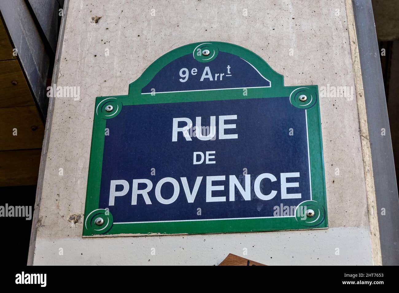 photo-of-a-typical-street-name-plate-of-rue-de-provence-in-paris-stock-photo-alamy