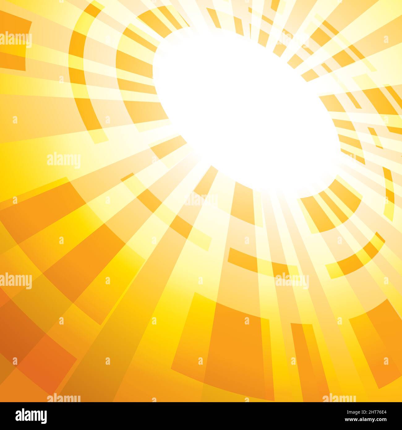 yellow abstract background with flash in perspective - vector - eps 10 ...