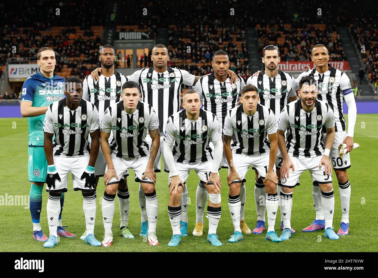 Geneva, Switzerland, 21st April 2023. The Hajduk Split starting eleven line  up for a team photo prior to kick off, back row ( L to R ); Jere Vrcic,  Mate Antunovic, Ante