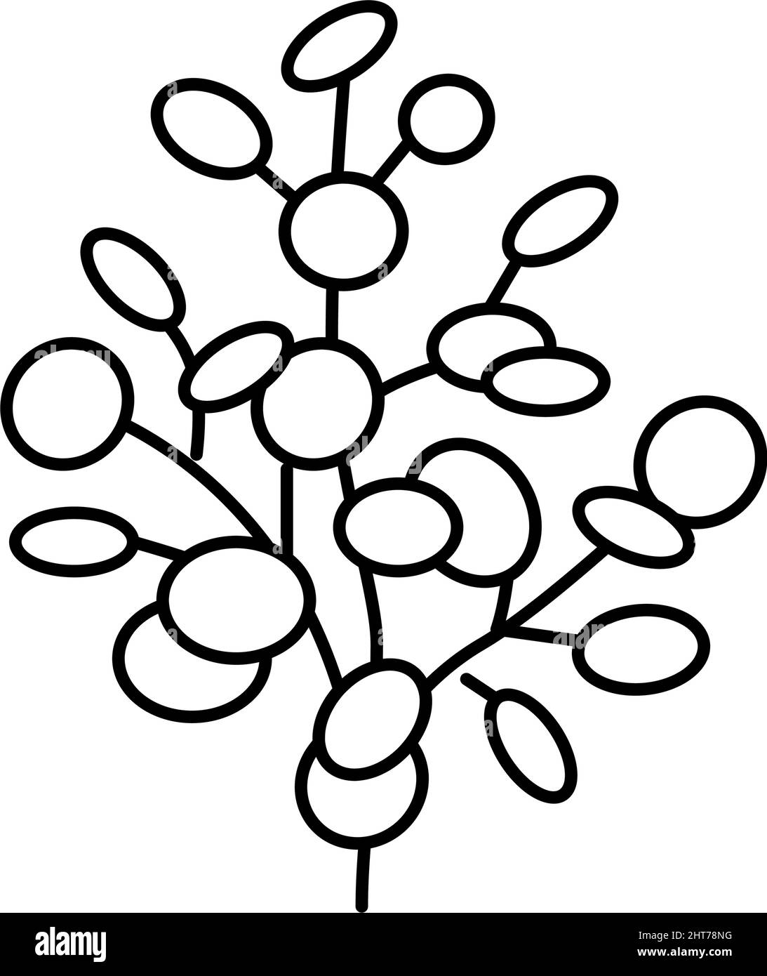 eucalyptus aromatherapy line icon vector isolated illustration Stock ...