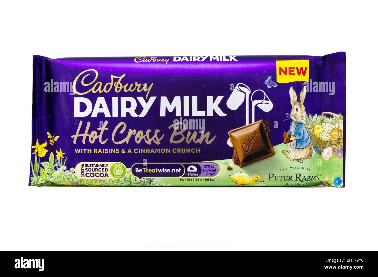 Cadbury Dairy Milk Hot Cross Bun Chocolate Bar Stock Photo Alamy
