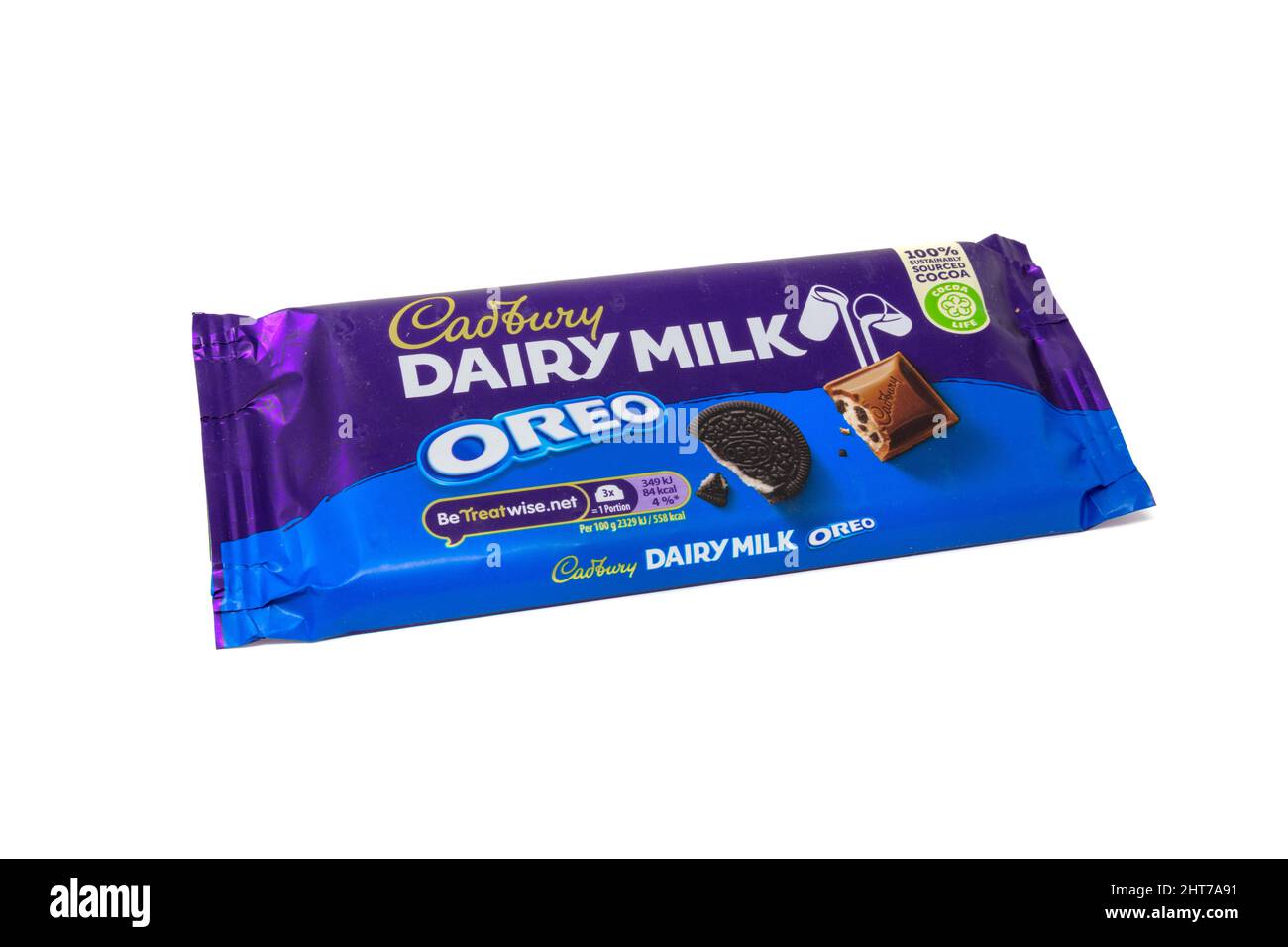 Cadbury Dairy Milk Oreo Chocolate Bar Stock Photo