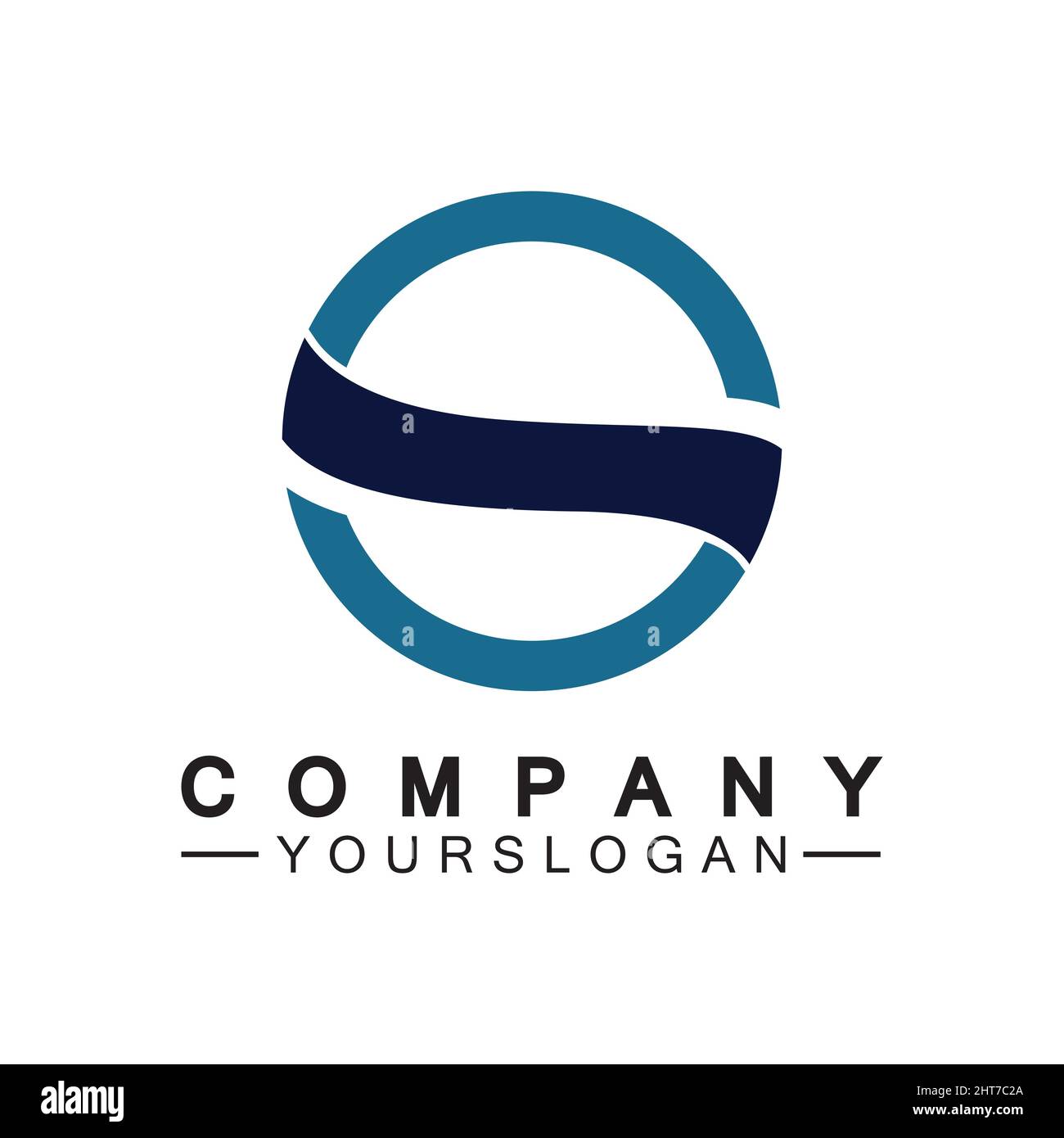 Letter S Circle Logo Vector Design Template Stock Vector Image & Art ...