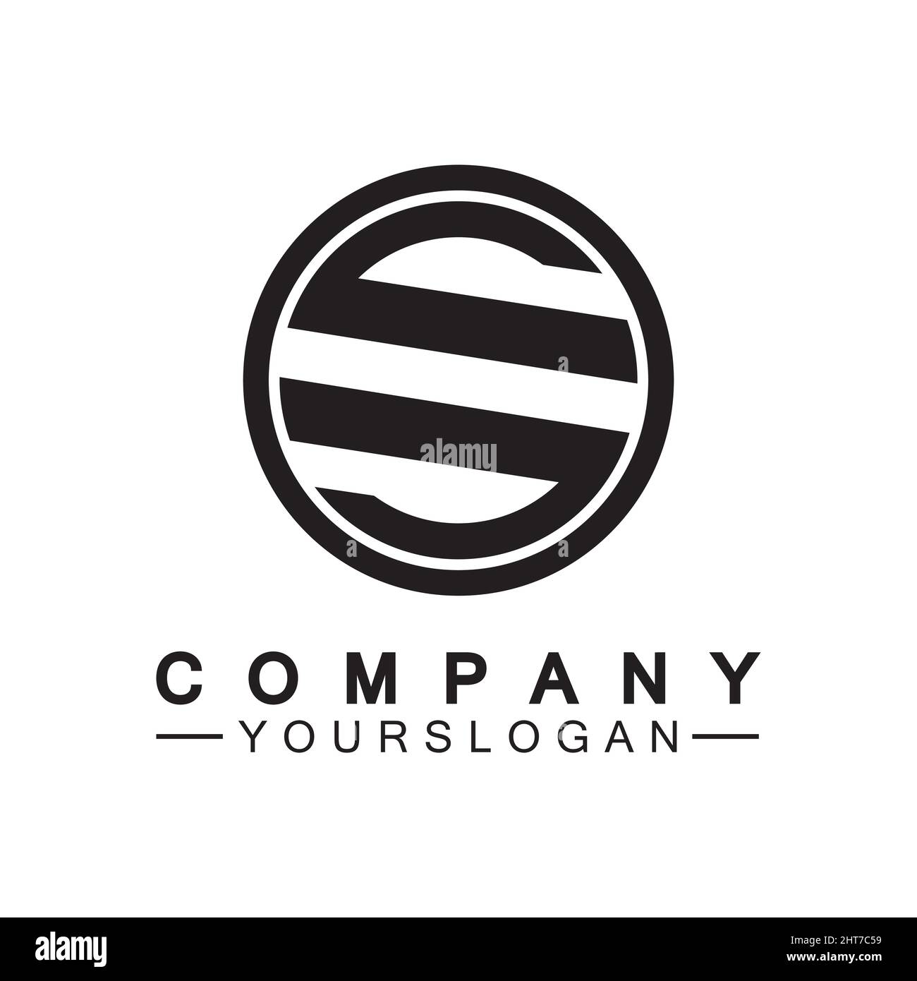 Letter S Circle Logo Vector Design Template Stock Vector Image & Art ...