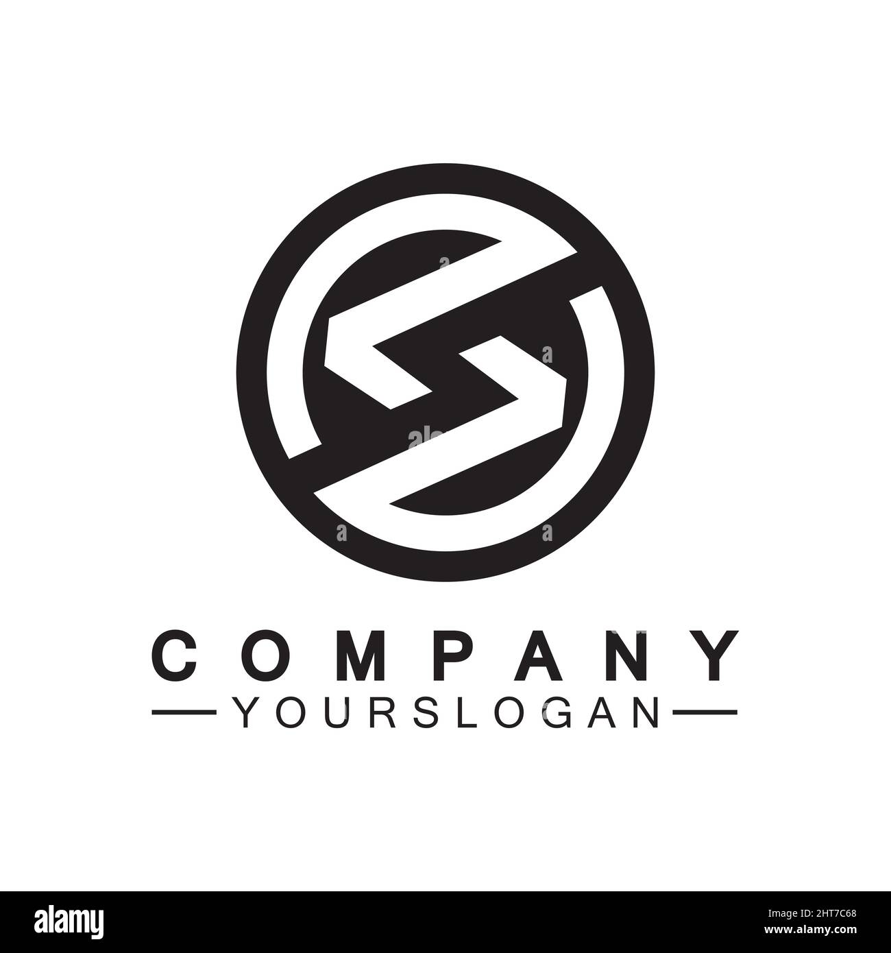 Letter S Circle Logo Vector Design Template Stock Vector Image & Art ...