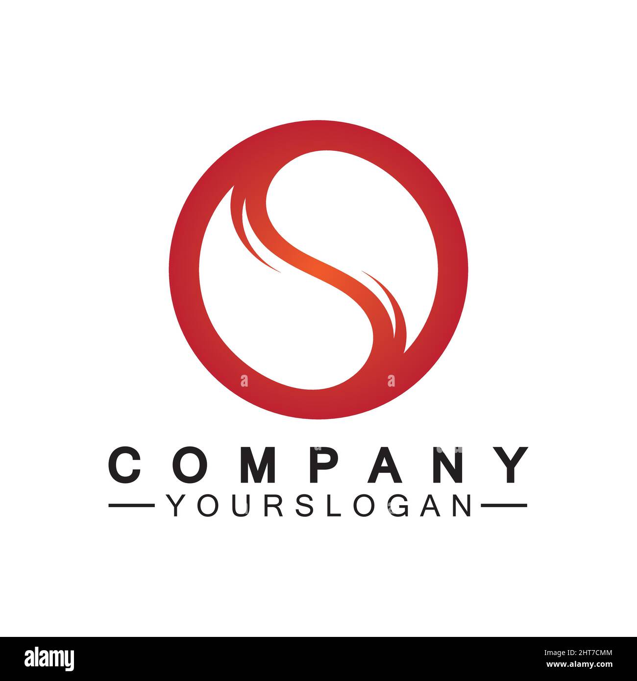 Letter S Circle Logo Vector Design Template Stock Vector Image & Art ...