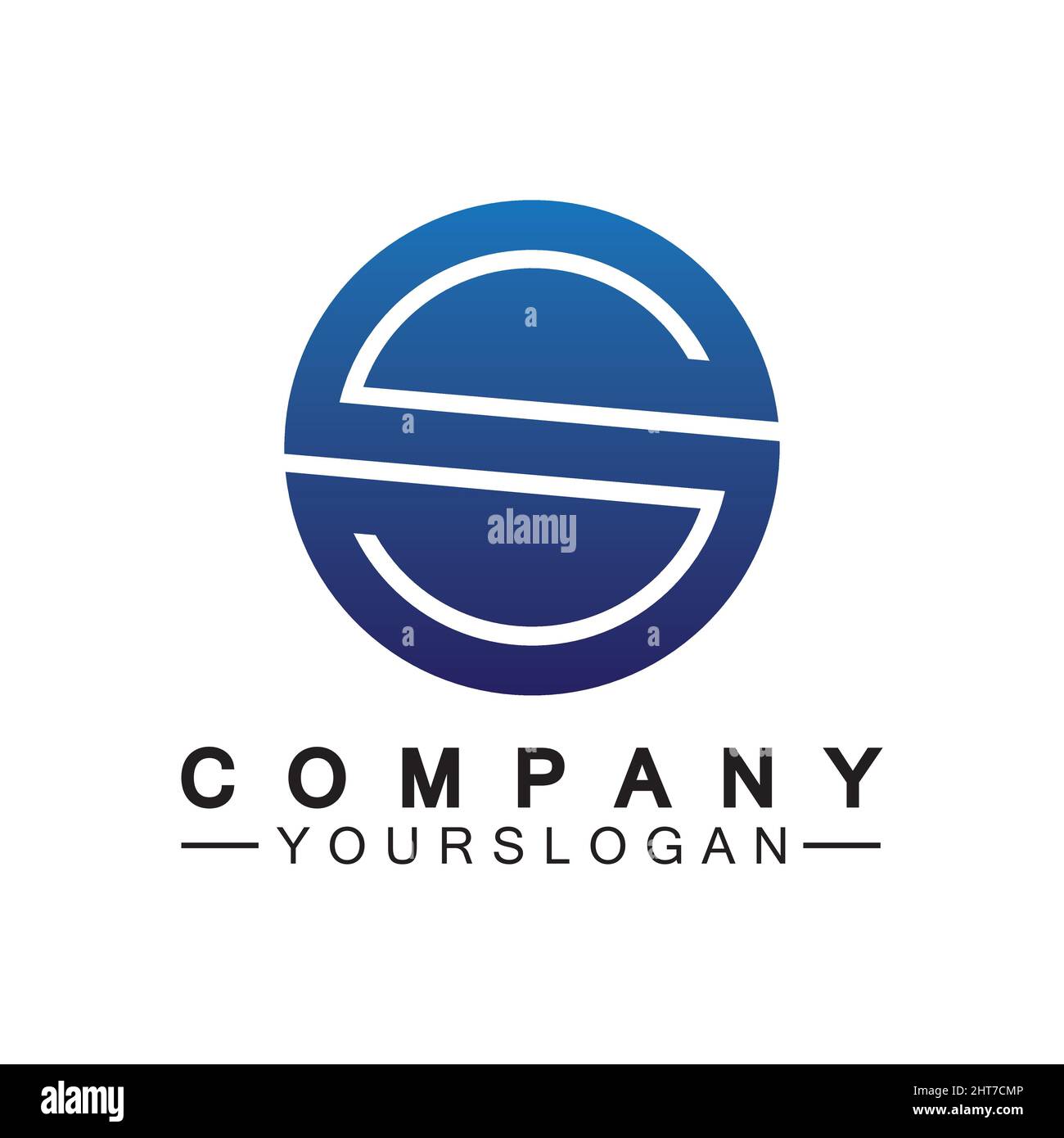 Letter S Circle Logo Vector Design Template Stock Vector Image & Art ...