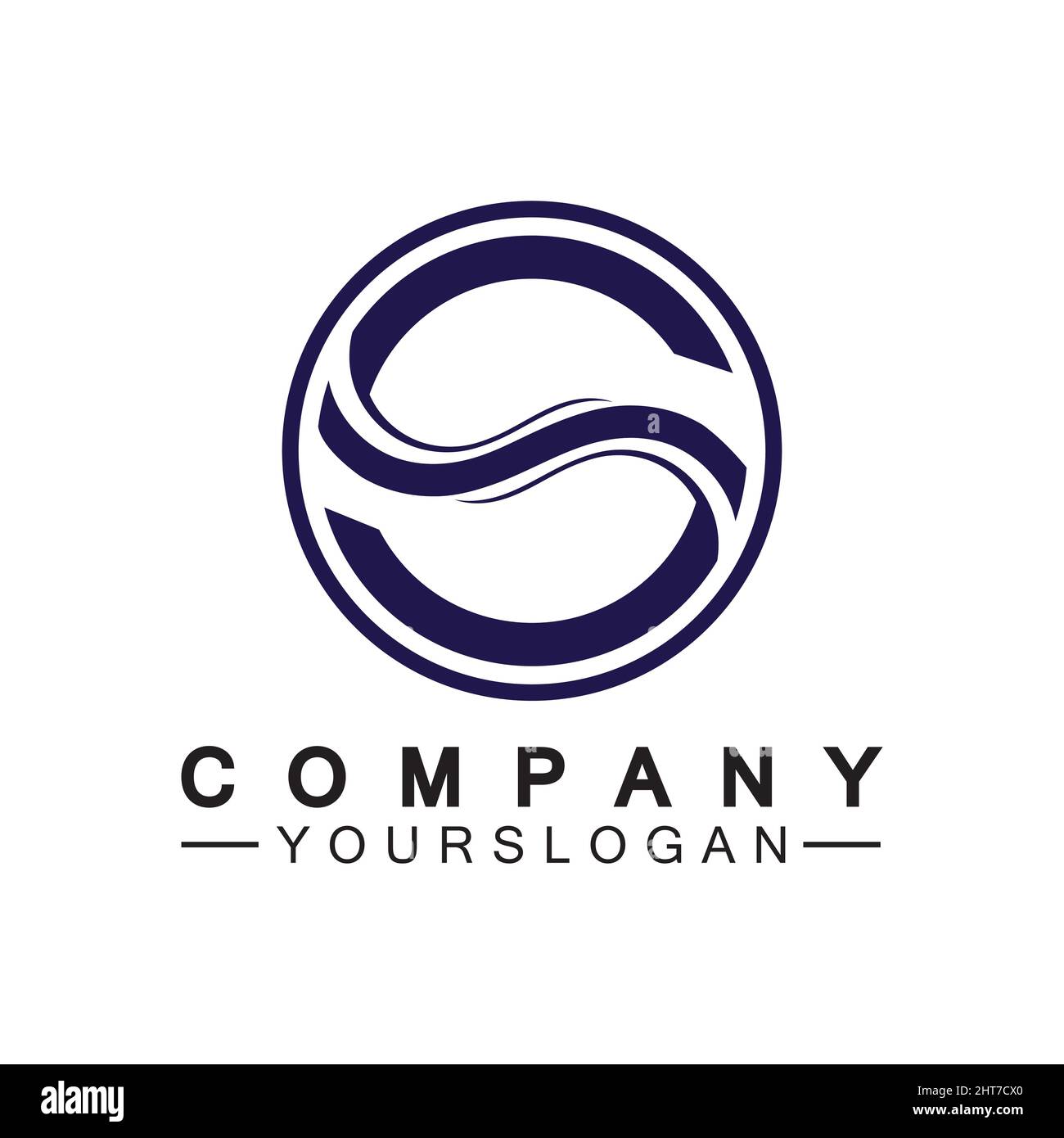 Letter S Circle Logo Vector Design Template Stock Vector Image & Art ...