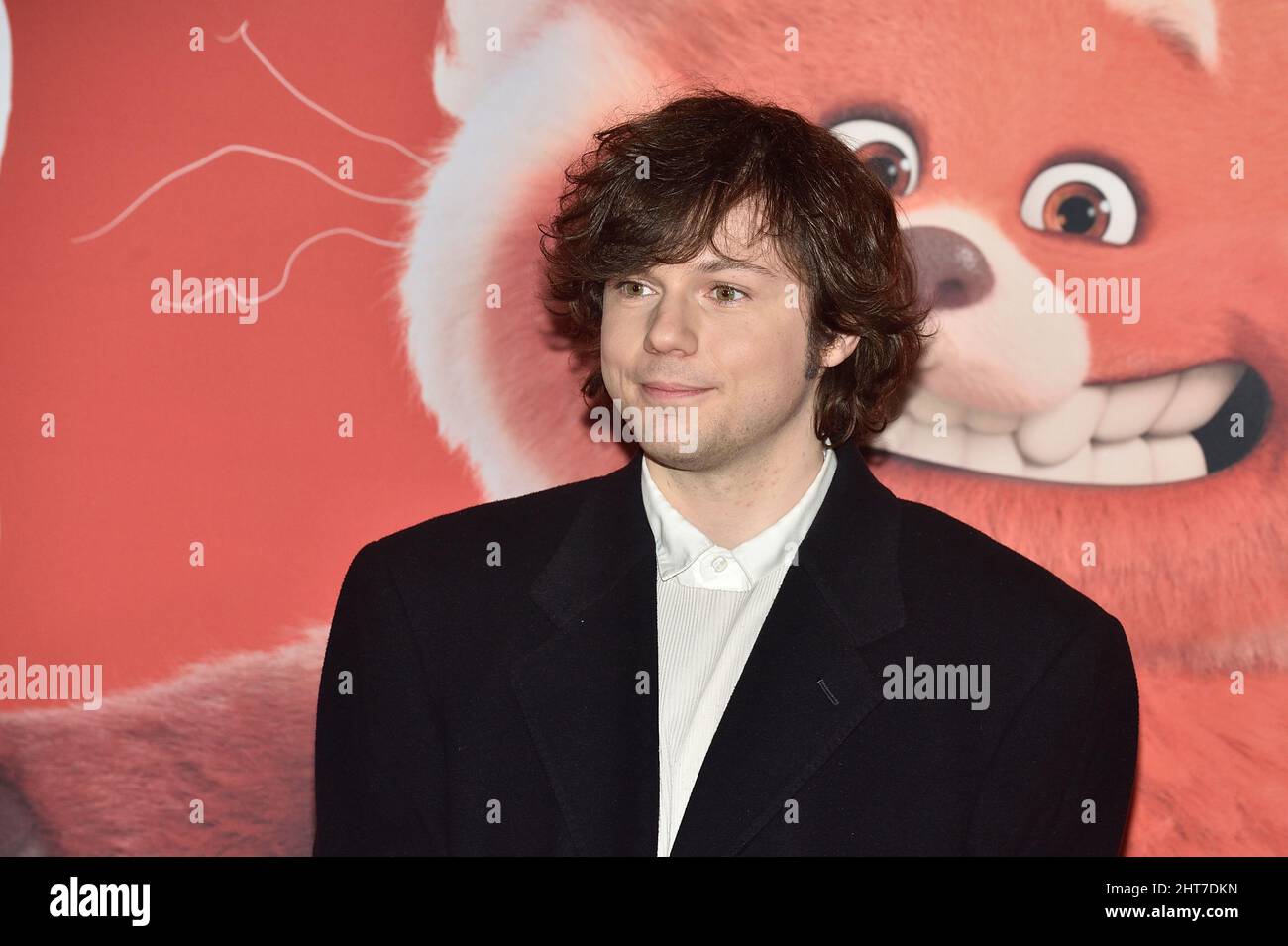 ROME, ITALY - FEBRUARY 25:Baltimora attends the 'Red' premiere at Cinema Moderno on February 25, 2022 in Rome, Italy. Stock Photo