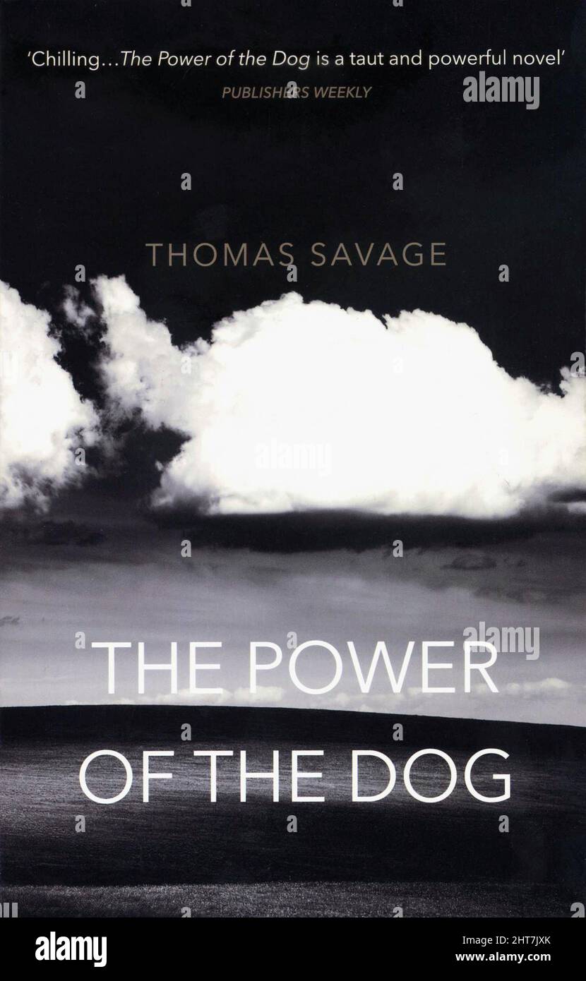 Book cover. 'The Power of the Dog' by Thomas Savage. Stock Photo