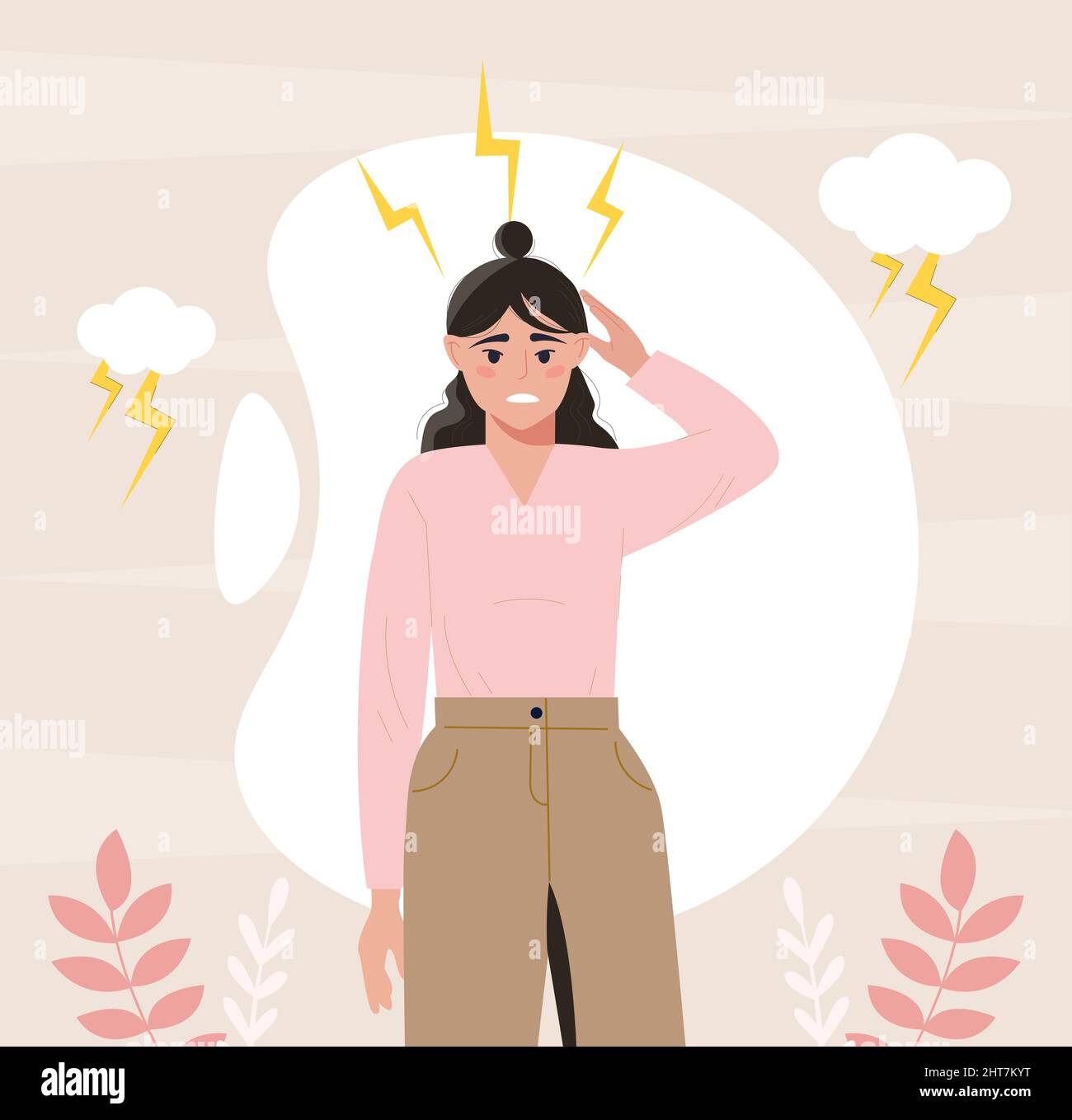 Head Ache concept Stock Vector Image & Art - Alamy